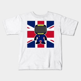 Lando Norris Custom Bobblehead - Flag Edition 2021 Season Kids T-Shirt